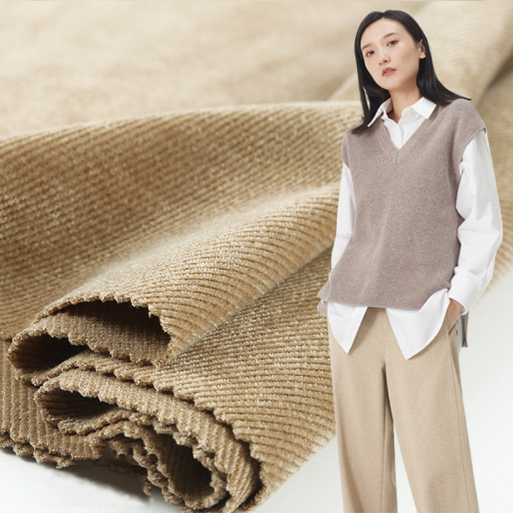 Middle-weight Woolen Chenille Twill Fabric 